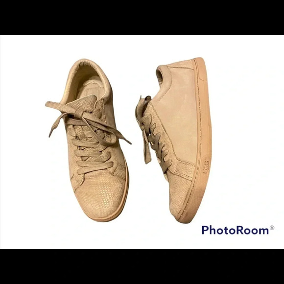 UGG Lace Up Reptile Print Sneaker  Sz 8.5 - Picture 2 of 9